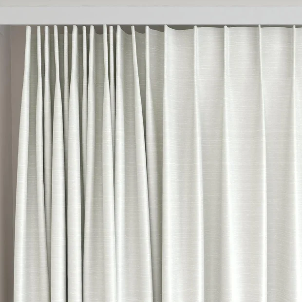 Photo of the fabric Luxe Magnolia swatch by James Dunlop Essentials. Use for Curtains, Accessory, Top of Bed. Style of Plain, Texture
