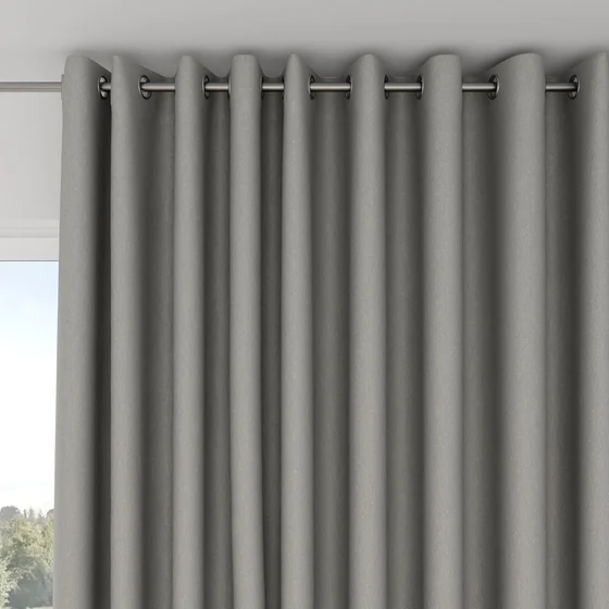 Photo of the fabric Infinite Birch swatch by Mokum. Use for Curtains, Upholstery, Accessory, Top of Bed. Style of Plain, Texture