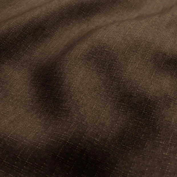 Photo of the fabric Poker Chestnut swatch by James Dunlop FibreGuard. Use for Upholstery, Accessory, Top of Bed. Style of Chenille, Plain