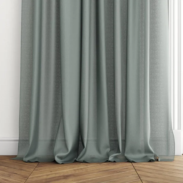 Photo of the fabric Kanso Stonewash Mineral swatch by Mokum. Use for Sheer Curtains. Style of Plain, Sheer