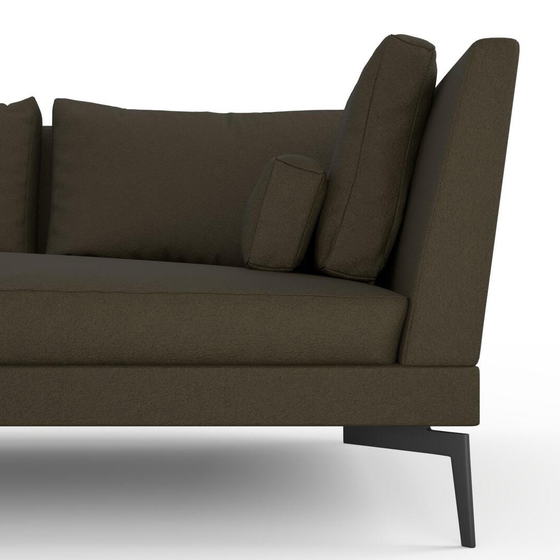 Photo of the fabric Epitome Moss swatch by Mokum. Use for Upholstery, Accessory. Style of Plain, Taffeta