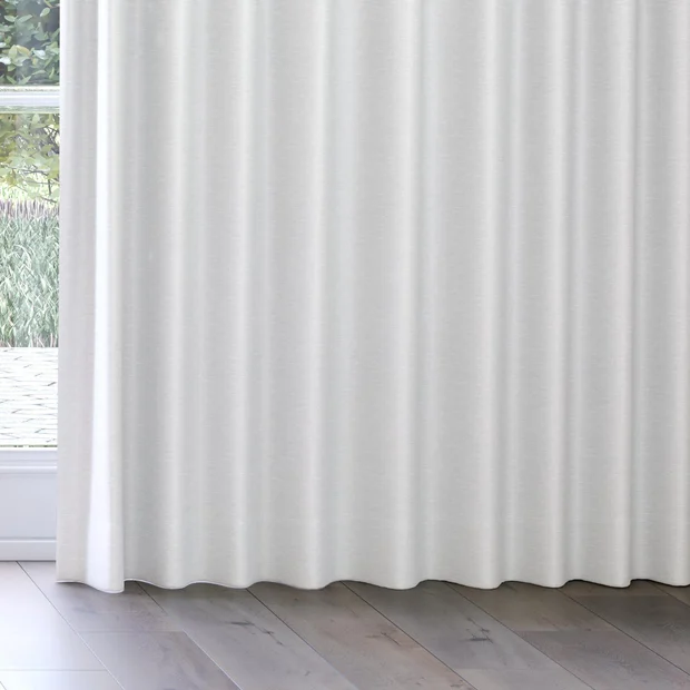 Photo of the fabric Silk Road Winter Snow swatch by James Dunlop Essentials. Use for Curtains, Accessory. Style of Plain, Texture