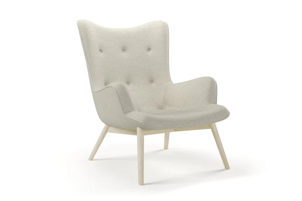 Photo of the fabric Stretch Greige swatch by James Dunlop FibreGuard. Use for Upholstery, Accessory. Style of Plain, Texture