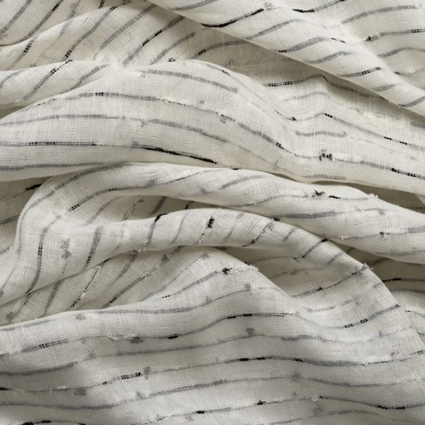 Photo of the fabric Kline Monochrome swatch by Mokum. Use for Curtains. Style of Abstract, Texture