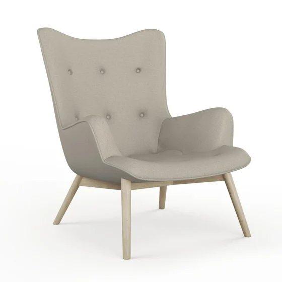 Photo of the fabric Classica Driftwood swatch by James Dunlop. Use for Upholstery, Accessory. Style of Plain, Taffeta