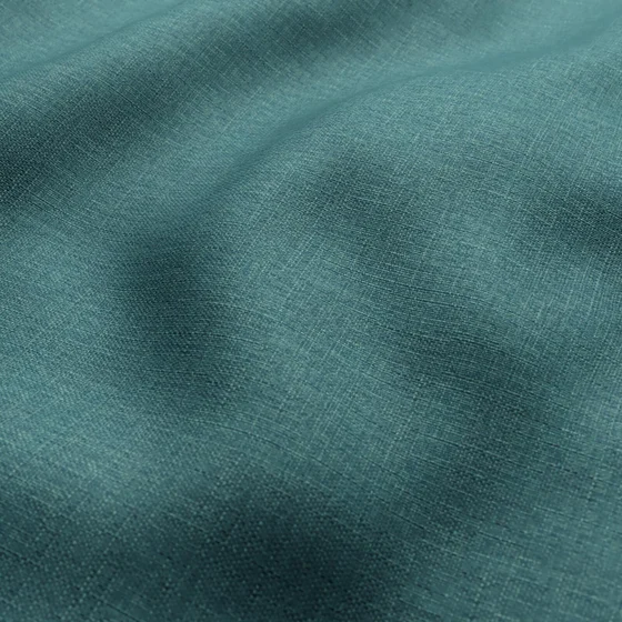 Photo of the fabric Tonga Teal swatch by Zepel. Use for Curtains, Upholstery, Accessory, Top of Bed. Style of Plain, Texture