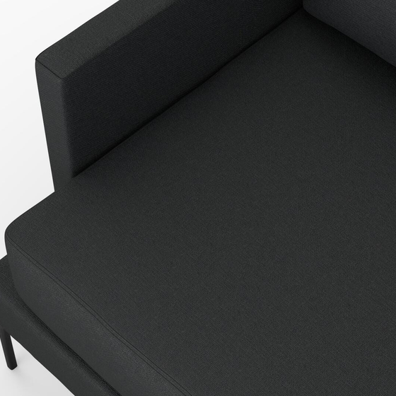 Photo of the fabric Epitome Basalt swatch by Mokum. Use for Upholstery, Accessory. Style of Plain, Taffeta