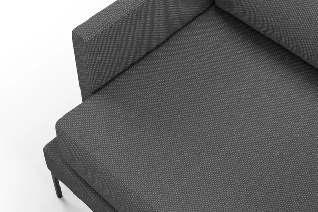 Photo of the fabric Souk Marcasite swatch by Mokum. Use for Upholstery, Accessory. Style of Plain, Texture