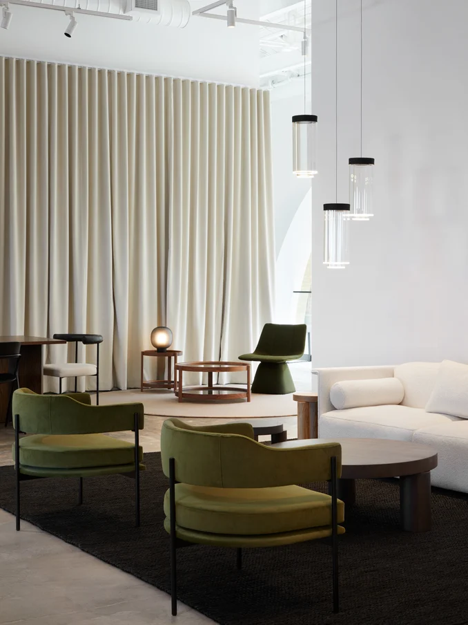 Isabella Chair by Simon James for Resident in Vela colour Camouflage by James Dunlop FibreGuard