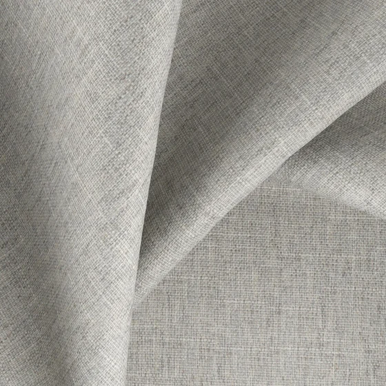 Photo of the fabric Stonewall Blackout Haze swatch by Zepel. Use for Curtains, Accessory, Top of Bed. Style of Blackout, Plain