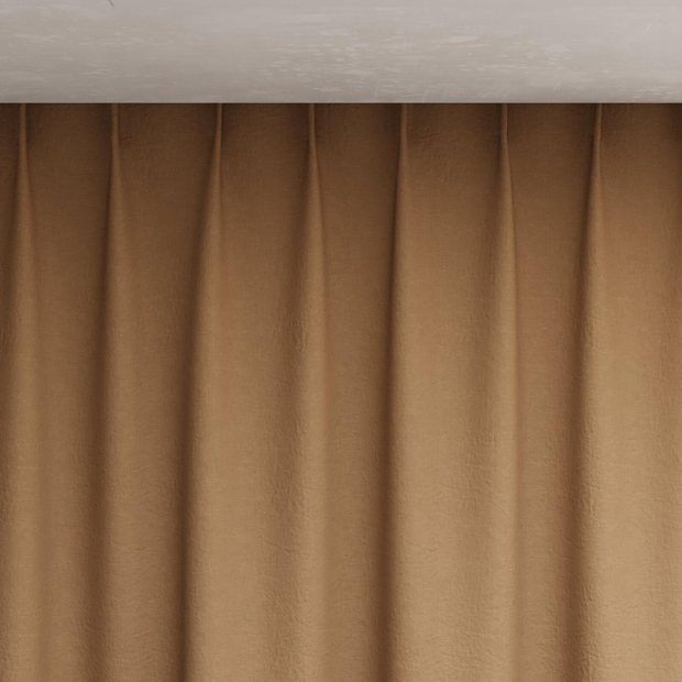 Photo of the fabric Satori Stonewash Copper swatch by Mokum. Use for Curtains, Upholstery Light Duty, Accessory, Top of Bed. Style of Plain, Texture