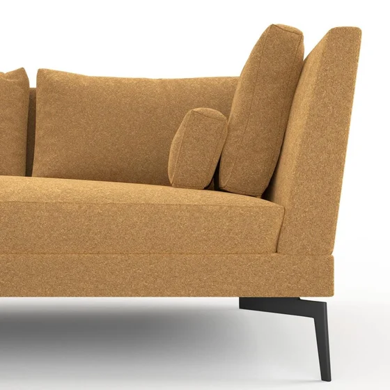 Photo of the fabric Modernist Camel swatch by Mokum. Use for Upholstery, Accessory. Style of Plain, Texture