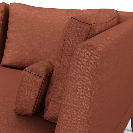 Photo of the fabric Allium Marsala swatch by Mokum. Use for Upholstery, Accessory. Style of Plain, Texture