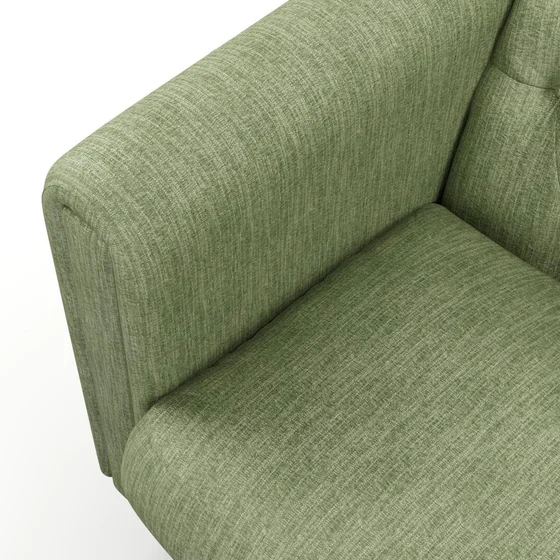Photo of the fabric Trezor Laurel swatch by James Dunlop FibreGuard. Use for Curtains, Upholstery, Accessory. Style of Chenille, Plain