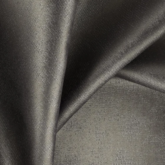 Photo of the fabric Fizz Slate swatch by Zepel. Use for Curtains, Accessory, Top of Bed. Style of Abstract, Jacquard