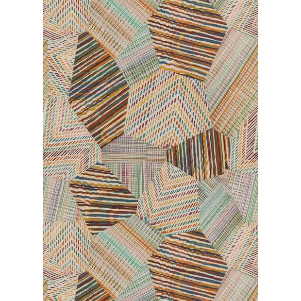 Photo of the fabric Yanda Panel 8445 8445 24 04 swatch by Casadeco. Use for Wall Covering, Wall Panel/Mural
