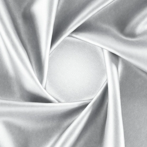 Photo of the fabric Dallas Silver swatch by Zepel. Use for Upholstery. Style of Leather And Vinyl, Plain