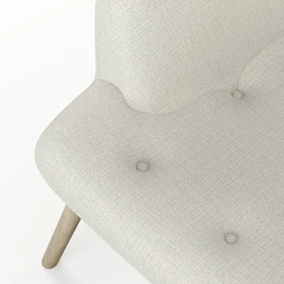 Photo of the fabric Grounded Oyster swatch by James Dunlop. Use for Upholstery, Accessory. Style of Plain, Texture