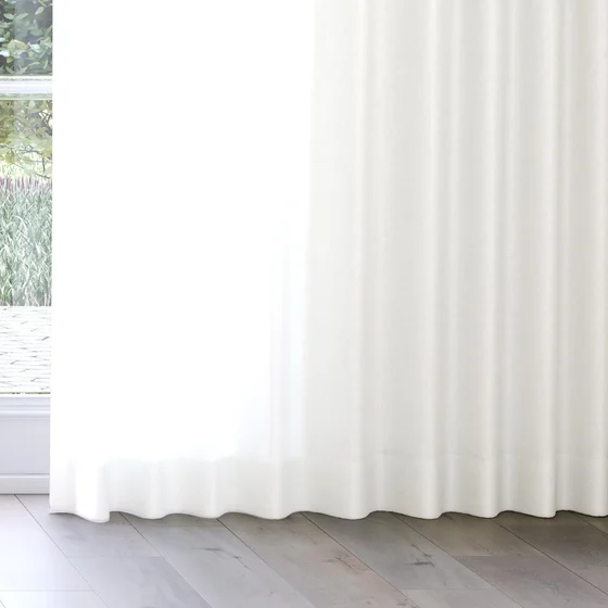 Photo of the fabric Linen Calm swatch by James Dunlop. Use for Curtains, Accessory. Style of Plain, Texture