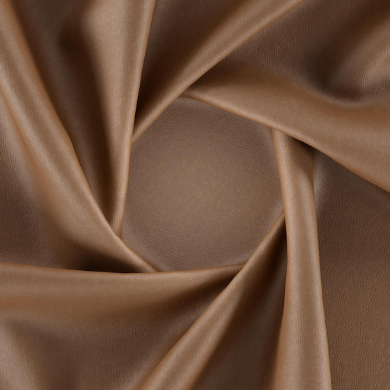 Photo of the fabric Bonanza Cocoa swatch by Zepel. Use for Upholstery. Style of Leather And Vinyl, Plain