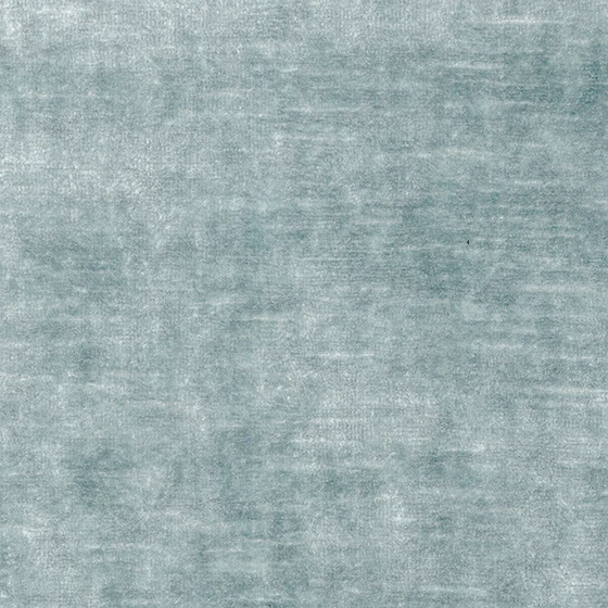 Photo of the fabric Bespoke Powder Blue swatch by Catherine Martin by Mokum. Use for Curtains, Upholstery, Accessory. Style of Plain, Velvet