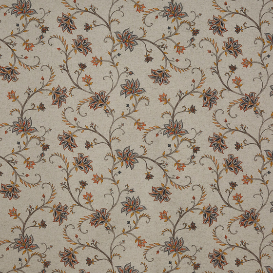 Photo of the fabric Kentwell 8805 511 swatch by Prestigious. Use for Curtains, Accessory. Style of Floral And Botannical, Print