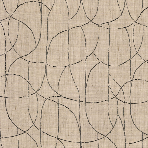 Photo of the fabric Mandala 1063 1063 0325 swatch by Casamance. Use for Curtains. Style of Abstract, Embroidery