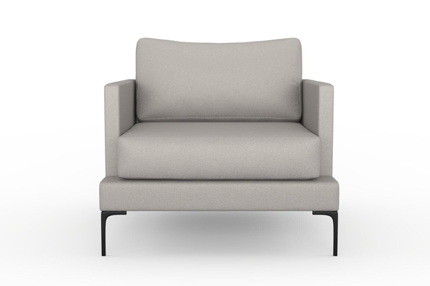 Photo of the fabric Epitome Pumice swatch by Mokum. Use for Upholstery, Accessory. Style of Plain, Taffeta