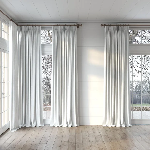 Photo of the fabric Semblance Angora swatch by James Dunlop. Use for Sheer Curtains. Style of Plain, Sheer
