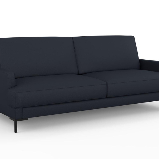 Photo of the fabric Epitome Ink swatch by Mokum. Use for Upholstery, Accessory. Style of Plain, Taffeta