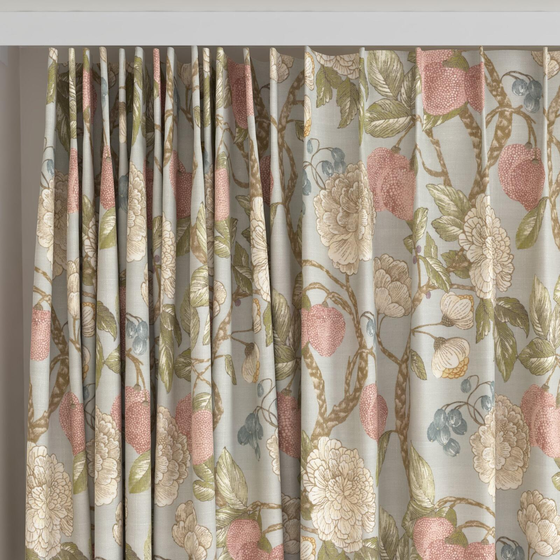 Photo of the fabric Valencia Spring swatch by James Dunlop. Use for Curtains, Accessory. Style of Floral And Botannical, Print