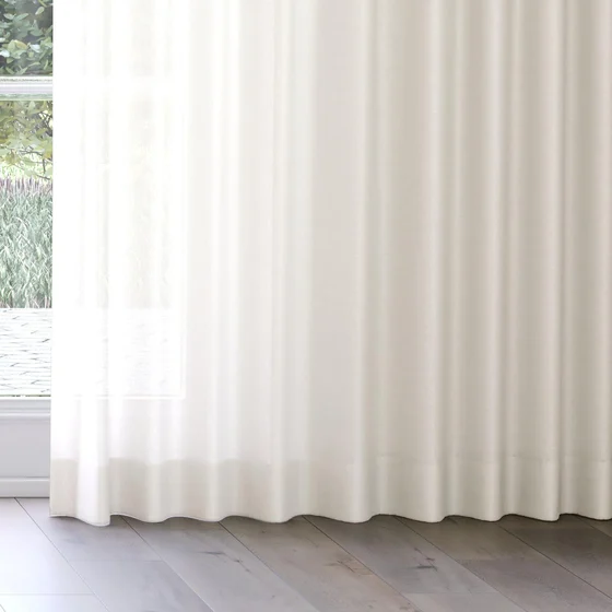 Photo of the fabric Linen Natural swatch by James Dunlop. Use for Curtains, Accessory. Style of Plain, Texture
