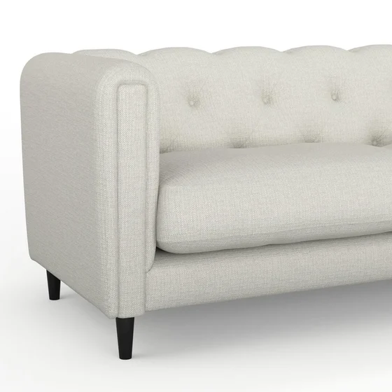 Photo of the fabric Grounded Oyster swatch by James Dunlop. Use for Upholstery, Accessory. Style of Plain, Texture