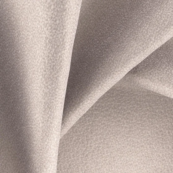 Photo of the fabric Feather Soft Mist swatch by Zepel FibreGuard. Use for Upholstery, Accessory, Top of Bed. Style of Plain, Velvet