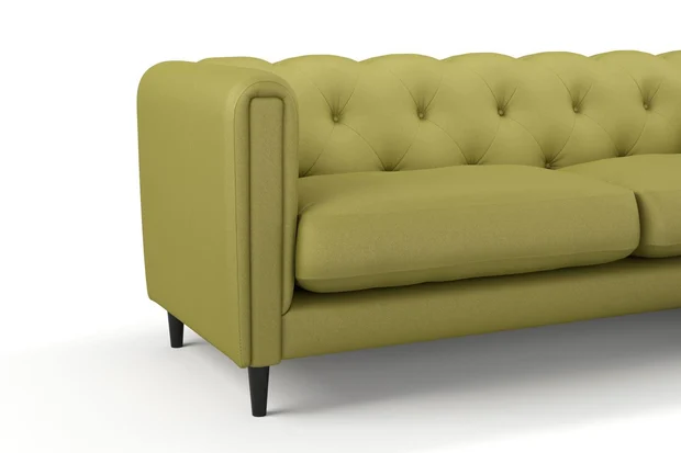 Photo of the fabric Sit Out Grass swatch by James Dunlop FibreGuard. Use for Upholstery, Accessory. Style of Plain, Taffeta
