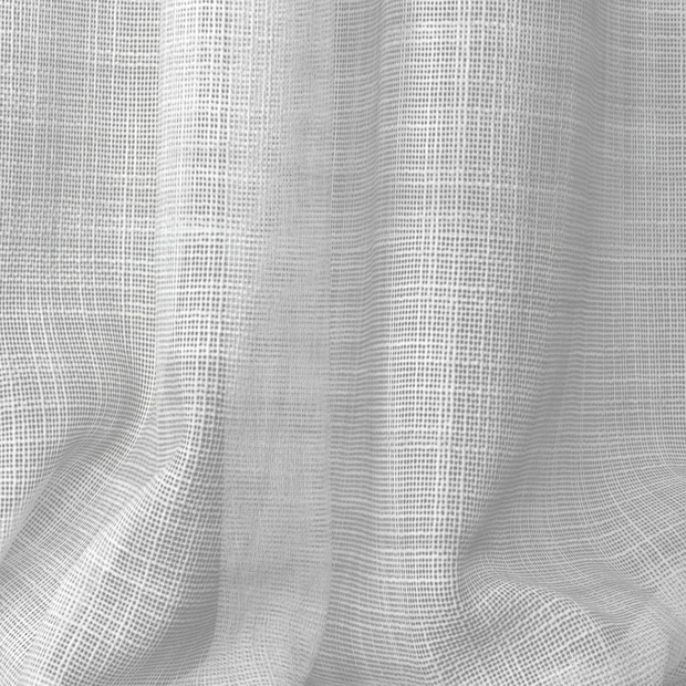 Photo of the fabric Coastal Blanc swatch by James Dunlop Essentials. Use for Sheer Curtains. Style of Plain, Sheer