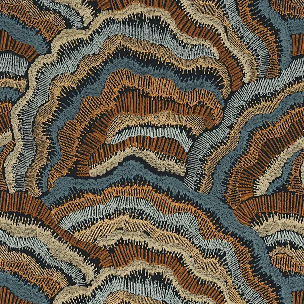 Photo of the fabric Annella 1123 0256 swatch by Casamance. Use for Curtains. Style of Abstract, Embroidery