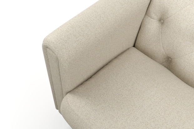 Photo of the fabric Omni Linen swatch by James Dunlop FibreGuard. Use for Upholstery, Accessory, Top of Bed. Style of Plain, Texture