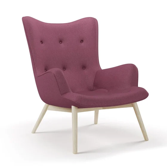 Photo of the fabric Braveheart Damson swatch by James Dunlop FibreGuard. Use for Upholstery, Accessory, Top of Bed. Style of Plain, Taffeta
