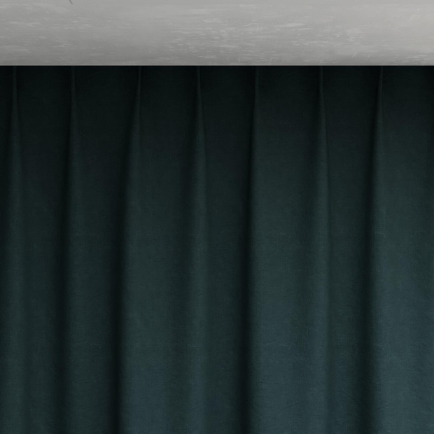 Photo of the fabric Satori Stonewash Petrol swatch by Mokum. Use for Curtains, Upholstery Light Duty, Accessory, Top of Bed. Style of Plain, Texture