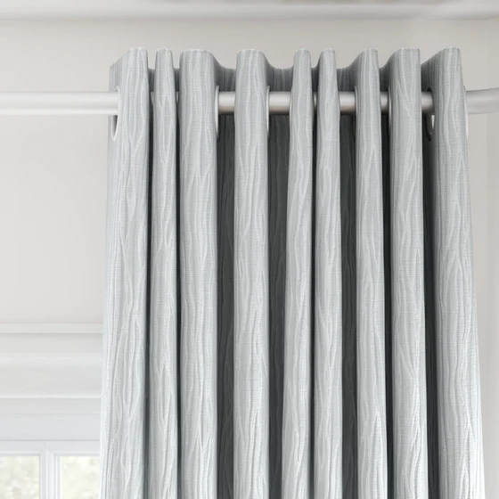 Photo of the fabric Sandrift Ice swatch by James Dunlop Essentials. Use for Curtains, Accessory. Style of Plain, Texture