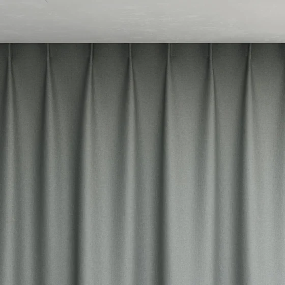 Photo of the fabric Infinite Celadon swatch by Mokum. Use for Curtains, Upholstery, Accessory, Top of Bed. Style of Plain, Texture