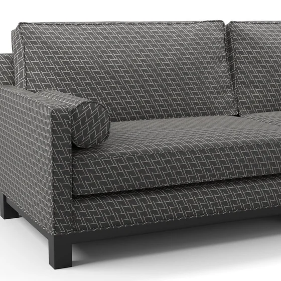 Photo of the fabric Leverett Alexander swatch by James Dunlop. Use for Upholstery, Accessory. Style of Chenille, Geometric