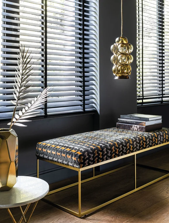Photo of the fabric Kappa 4372 4372 0340 in situ by Casamance. Use for Upholstery, Accessory. Style of Abstract, Velvet