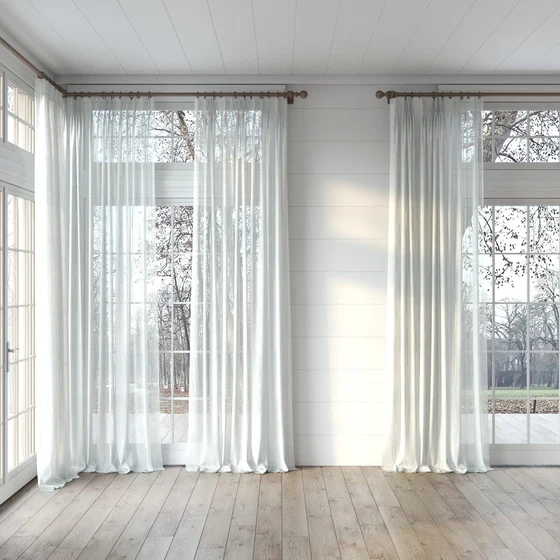 Photo of the fabric Tidal Spring swatch by James Dunlop. Use for Sheer Curtains. Style of Plain, Sheer