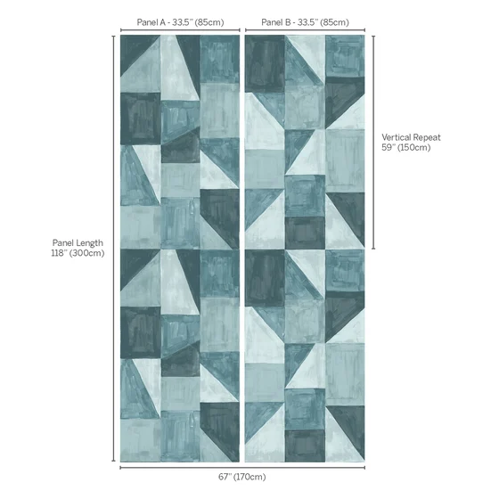 Photo of the fabric Reclaim Panel Wk815 01 swatch by Kirkby Design. Use for Wall Covering, Wall Panel/Mural. Style of Geometric