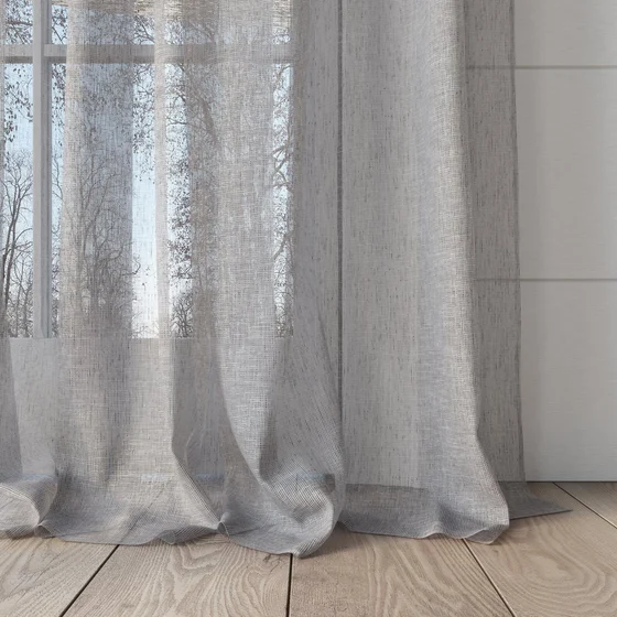 Photo of the fabric Seaview Black Sand swatch by James Dunlop. Use for Sheer Curtains. Style of Plain, Sheer