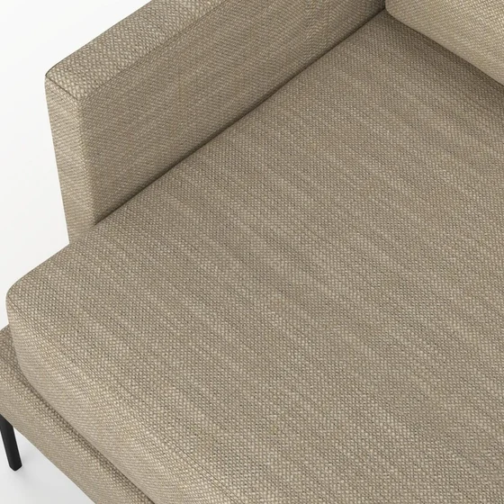Photo of the fabric Pahi Sand swatch by Mokum. Use for Upholstery, Accessory. Style of Plain, Taffeta