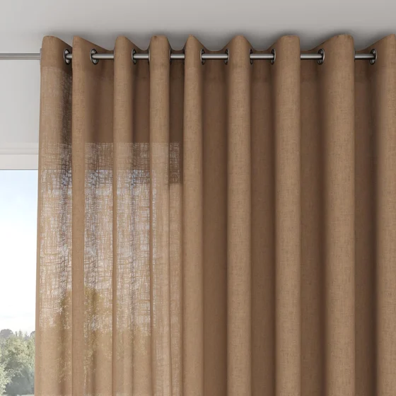Photo of the fabric Adobe Tobacco swatch by Mokum. Use for Curtains. Style of Plain, Texture