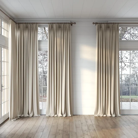 Photo of the fabric Tasman UC Sand swatch by James Dunlop Essentials. Use for Curtains, Accessory. Style of Stripe